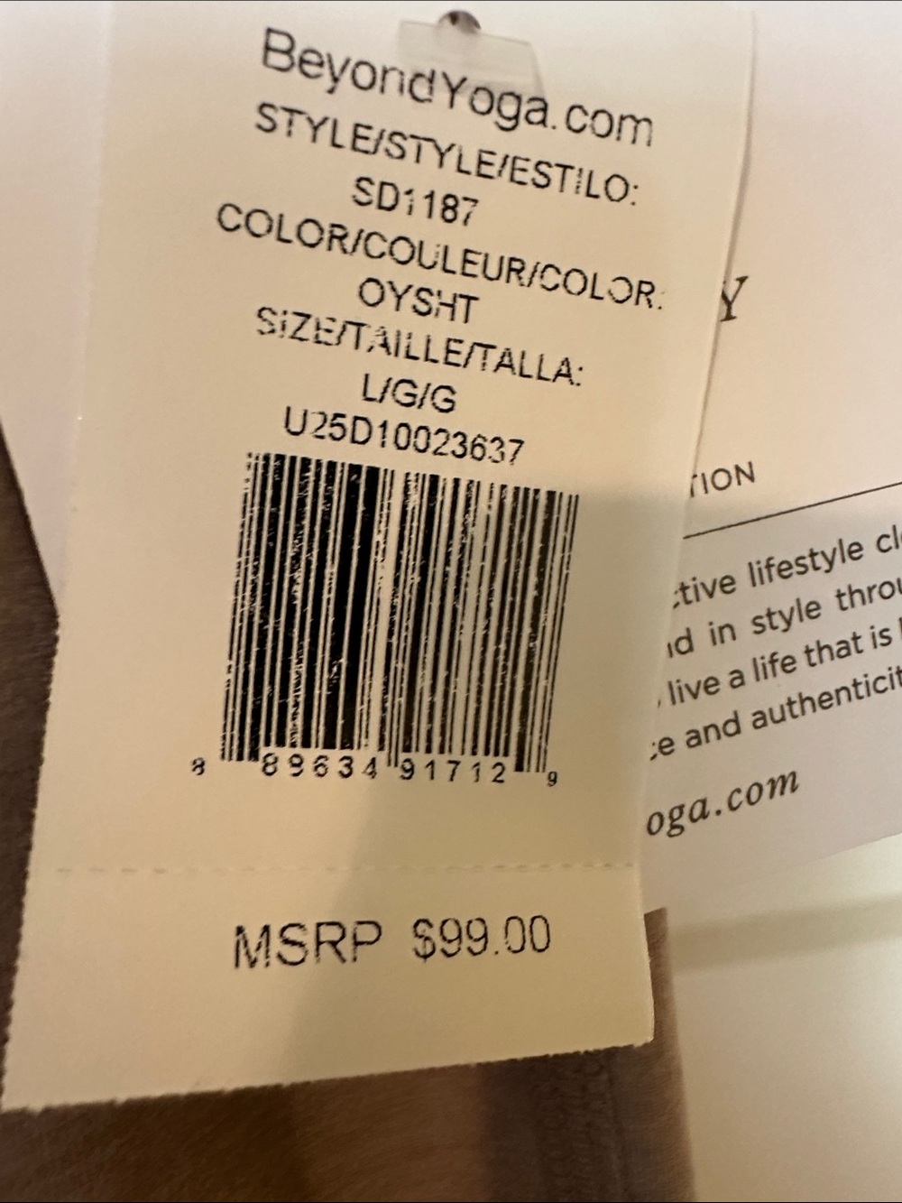 NWT Beyond Yoga spacedye retro crop pant - Picture 2 of 4